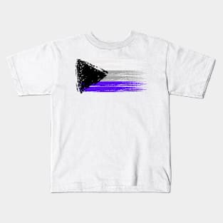 Pride Collection - Demisexual Pride Flag (Paint Streak/Horizontal) Kids T-Shirt